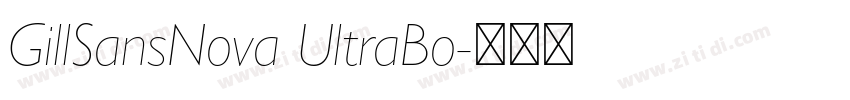 GillSansNova UltraBo字体转换